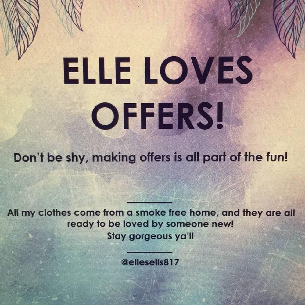 Takin’ Offers!